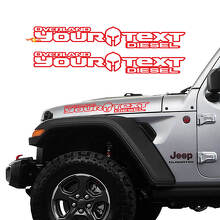 Gladiator Helmet Hood Vinylstickers voor Jeep Gladiator_3