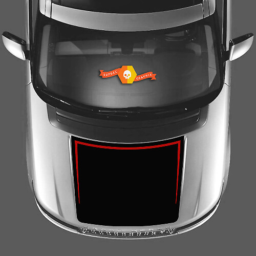 2 kleuren Hood Decal Stickers Vinyl Grafische kit Voor RANGE ROVER Vogue L405 2013 2017
