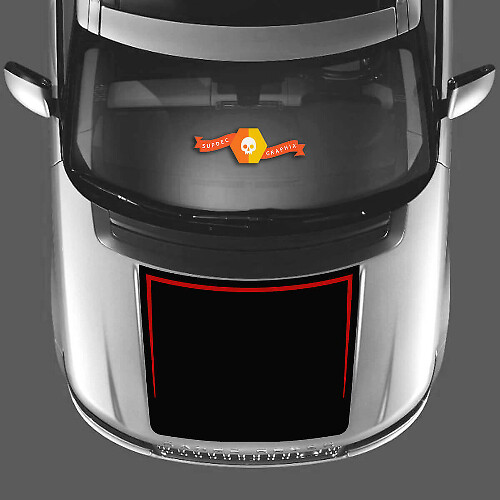 Twee-kleurige motorkap sticker vinyl graphic kit voor Range Rover Vogue L405 2013-2017