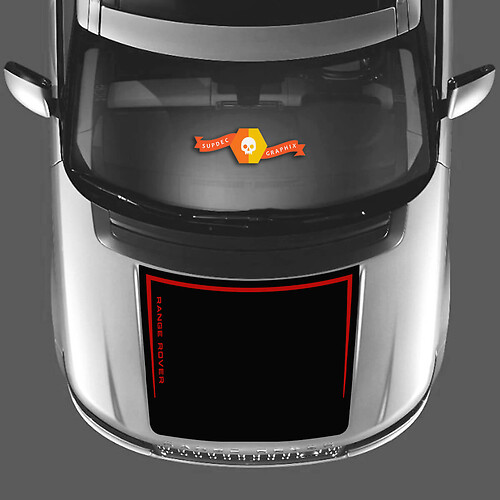 Blackout Branded Motorkap Vinyl Decal Sticker voor Land Rover Range Rover 2013-2017