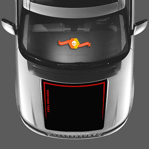 Custom Text Blackout-stijl Motorkap Vinyl Decal Sticker voor Land Rover Range Rover