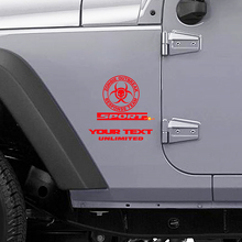 Zombie Outbreak Response Team Logo Vinyl Sticker voor Jeep Wrangler Rubicon_2