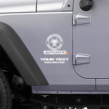 Zombie Outbreak Response Team Logo Vinyl Sticker voor Jeep Wrangler Rubicon_3