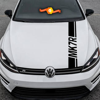 Hood Sticker Rocker Panel Vinyl Sticker Strepen Volkswagen Golf Mk7R Gti
