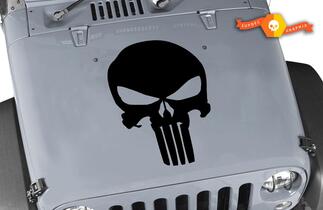 Jeep Rubicon schedel Punisher Wrangler kap sticker sticker