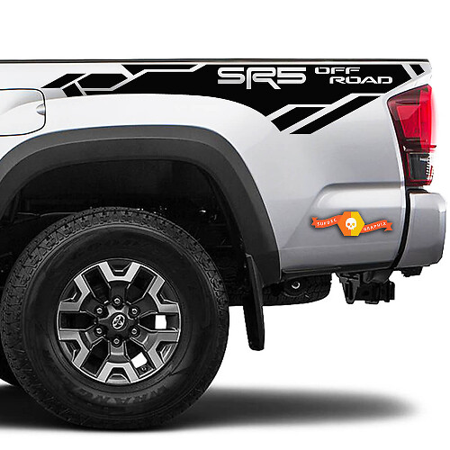 SR5 Off Road Achterzijstrip Vinyl Stickers Voor Toyota Tacoma 2016-2023