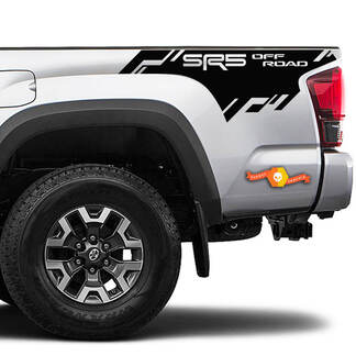2 nieuwe Toyota Tacoma 2016-2022 + SR5 OF-ROAD Bed Kant Bed Strepen Vinyl Stickers Sticker voor Toyota Tacoma
