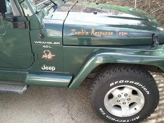 Jeep Rubicon Zombie Response Team Wrangler sticker sticker