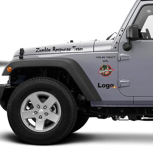 Jeep Rubicon Zombie Response Team Wrangler sticker sticker