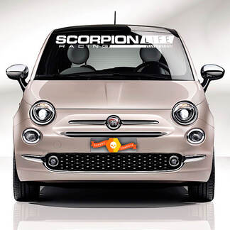 Fiat 500 ABARTH Windscherm Scorpion Sticker zijkant Grafische strepen
