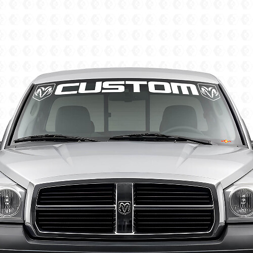 Custom Letters voorruit vinylsticker voor Dodge Dakota Ram