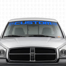 Custom Letters voorruit vinylsticker voor Dodge Dakota Ram_2