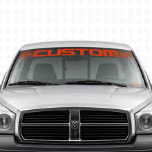 Custom Letters voorruit vinylsticker voor Dodge Dakota Ram_4