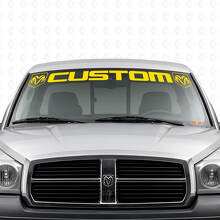 Custom Letters voorruit vinylsticker voor Dodge Dakota Ram_5