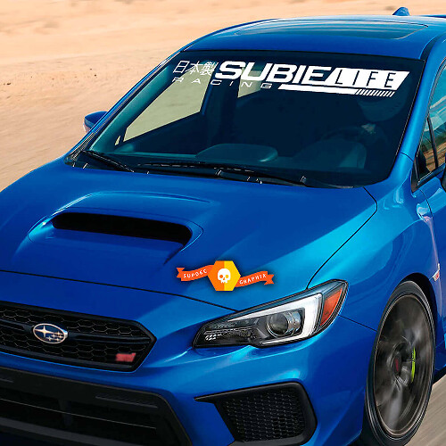 Subielife Racing Voorruitbanner Vinyl Sticker voor Suba Auto's