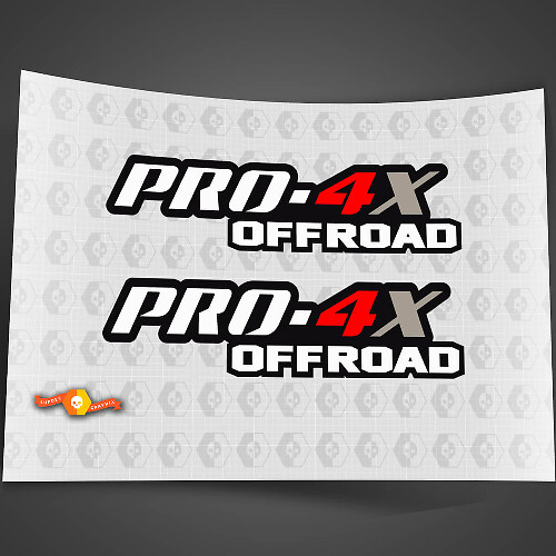 2X PRO-4X 3 Kleuren Nissan Titan Frontier 4x4 Off-Road Truck Bedside Beide Zijde Stickers Decals 4x4 Graphics Nismo
