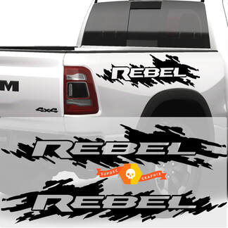 Paar Dodge Ram Rebel Bed Side Decal Sticker Graphics Vinyl Nachtkastje
