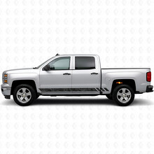 Topografische Band Deur- en Side Skirt Vinyl Strepen voor Chevrolet Silverado 1500 K2XX 2014-2019_2