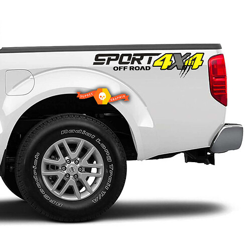 4X4 Off Road Sport Zijscherm Vinyl Decal Sticker voor Nissan Frontier