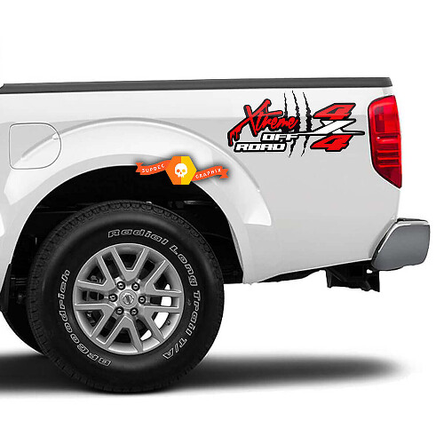 4X4 Off Road Extreme Bedside Vinyl Decal Sticker voor Nissan Frontier