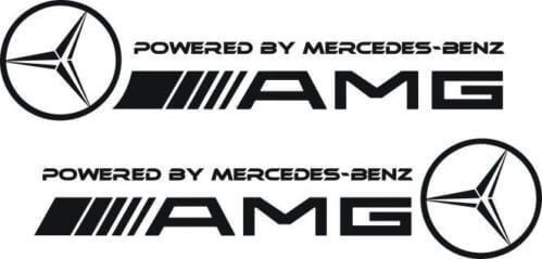 Aangedreven door Mercedes-Benz AMG-stijl zijschort vinyl decal set