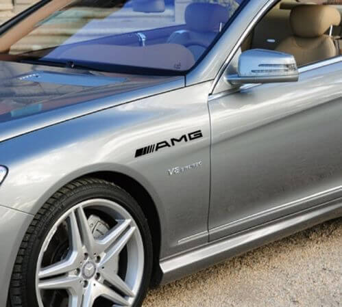 AMG-stijl zijspatbord vinylstickers voor Mercedes-Benz