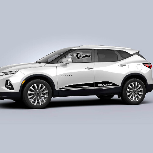 Paar Chevrolet Blazer 2023 Grafische Decals Deuren Streep Vinyl Sticker
