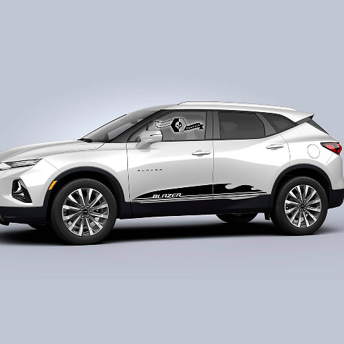 Paar Chevrolet Blazer 2023 Grafische Decals Deuren Logo Streep Vinyl Decal Sticker
