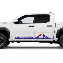 TRD Heritage Sunset Retro Mountains Side Rocker Panel Decals Stickers voor Toyota Tacoma
 3
