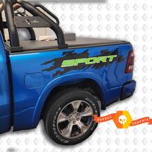 Paar Dodge Ram Rebel Style Sport Bed Side Decal Sticker Graphics Vinyl Bedside 2017 - 2023
 2