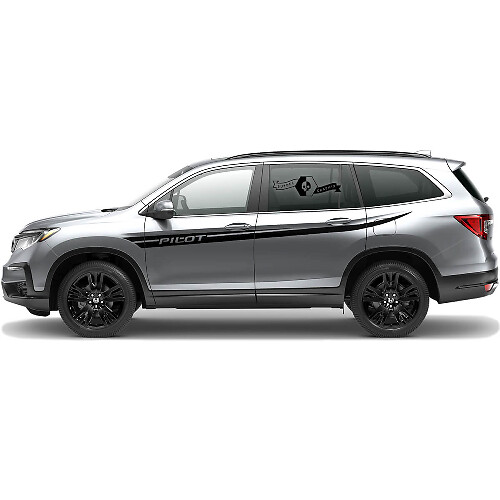 Paar Nieuwe Honda Pilot 2023 Decal Vinyl Zijdeuren Omhoog Streep Logo Split Grafische Sticker
