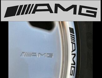 4 AMG Mercedes Benz wielen ML350 C250 c300 c350 e350 GL550 sticker
