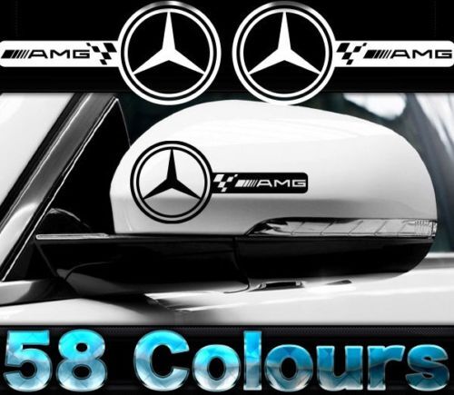 AMG-stijl zijspiegel vinyl stickers voor Mercedes-Benz