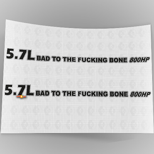 5.7L Hem 800PK Vinyl Stickers Set