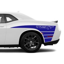 Claw Style Stripes Bedside Vinyl Decal Sticker voor Dodge Challenger_2