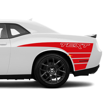 Claw Style Stripes Bedside Vinyl Decal Sticker voor Dodge Challenger_3