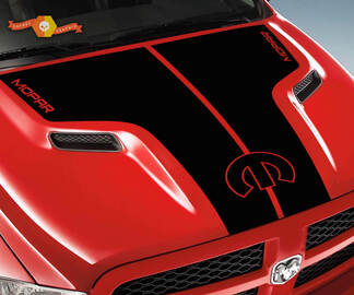 2015-2017 Dodge Ram Rebel Grafische Mopar Hood Truck Vinyl Sticker Opties Kleur
