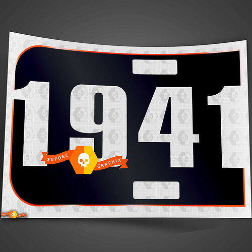 1941 Blackout-stijl motorkap vinyl decal sticker voor Jeep Wrangler