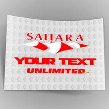 Sahara Unlimited Custom Vinyl Sticker voor Jeep Wrangler_2