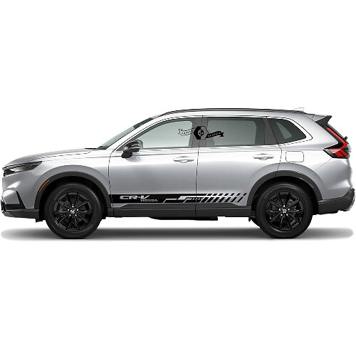 Paar Honda CR-V 2020 2021 2022 2023 Zij Nieuwe Rocker Panel Lines Inverse Stripes Vinyl Decal Sticker Graphic
