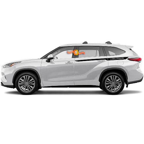 Set Toyota 2020 Highlander Decal Grafische Sticker Zijstreep Kit

