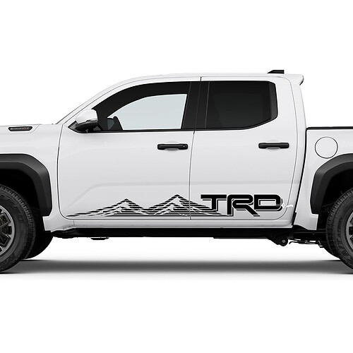 TRD Mountains Side Rocker Panel Stickers voor Toyota Tacoma
