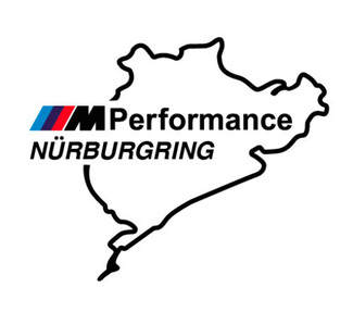 2 stuks Nurburgring M Performance Decals Sticker Vinyl BMW M3 M5 M
