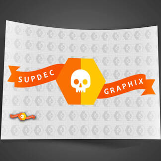 SupDec GraphiX logo elk formaat sticker sticker
