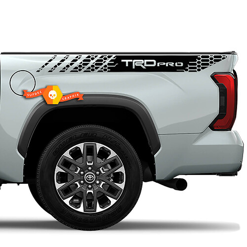 Paar Toyota TRD Geometrische Vormen Zijkant Bed Vinyl Sticker Grafische Tacoma Tundra 2023

