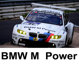 BMW M POWER motorkapsticker Motorsport M3 M5 M6 X5 E30 E36 E46 vinyl
