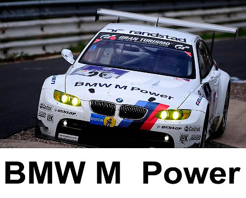 BMW M Power Motorsport motorkap vinylsticker voor BMW