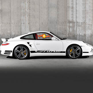 Paar Porsche 9ff Gturbo Side Decal Rocker Panel Stripes Deuren Kit Decal Sticker
