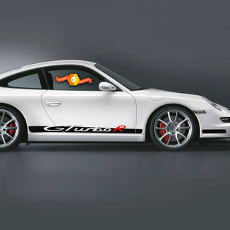 Paar Porsche 9ff Gturbo R Side Decal Rocker Panel Stripes Deuren Kit Decal Sticker - 2 kleuren
