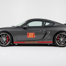 Paar Porsche 911 Zijnummer Decal Rocker Panel Strepen Deuren Kit Sticker Sticker - 3 kleuren
 2